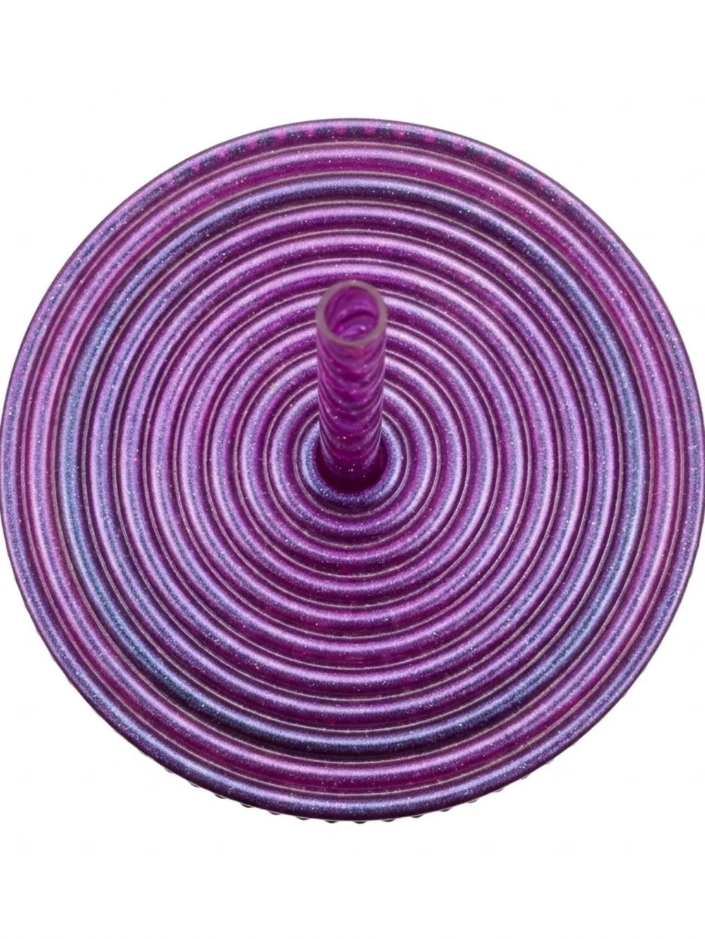 Starbucks 2024 Purple Textured Wave Shimmer Reusable Cold Cup with Straw
